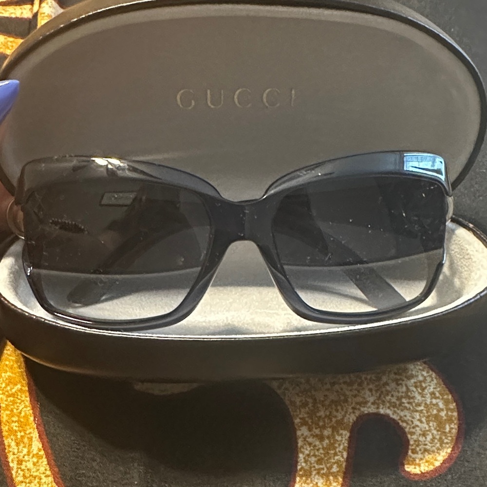 Authentic Gucci Blue Sunglasses